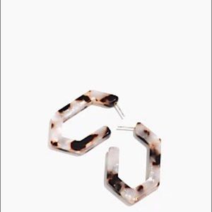 Made well tortoise geometric earrings